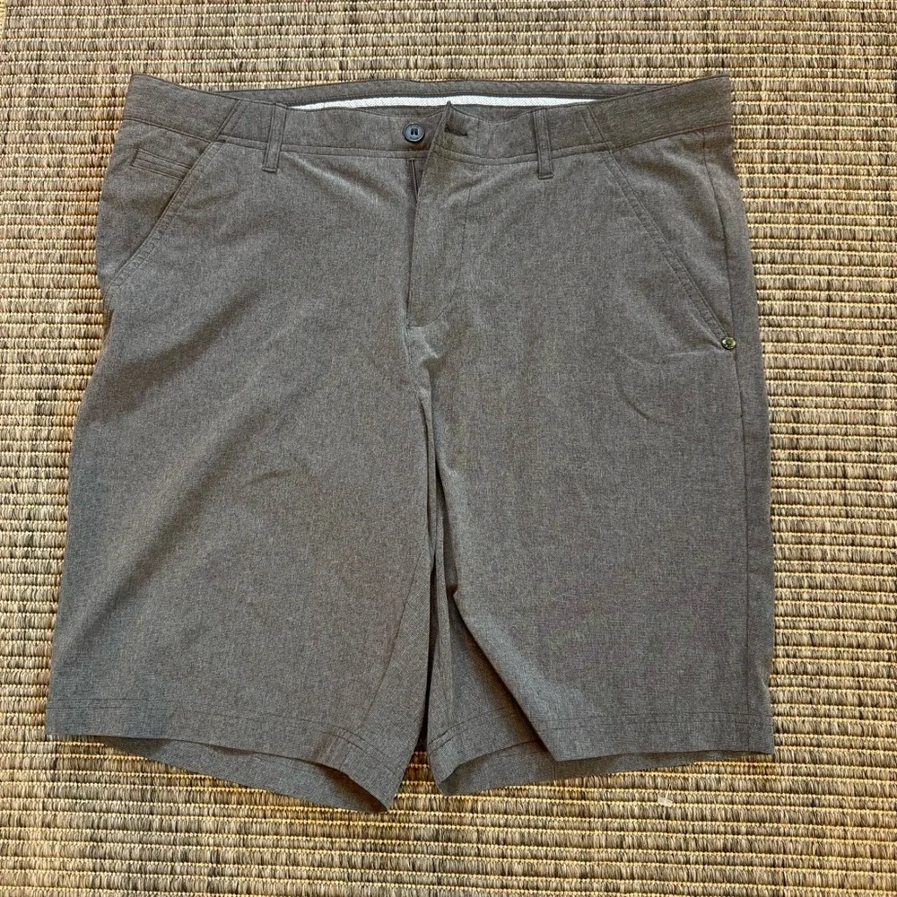 Ping Gray Flat Front Golf Shorts
